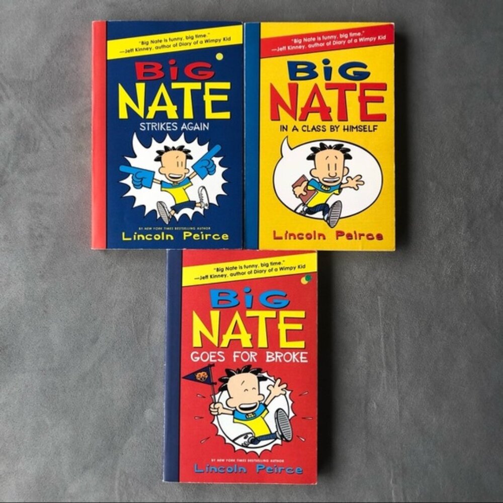Set of 3 ~ Big Nate Novels ~ #1 2 4